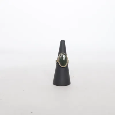 Bague (Vert, Argent) Argent