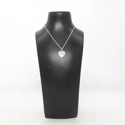 Ketting (Zilver, Blauw) Onbekend materiaal
