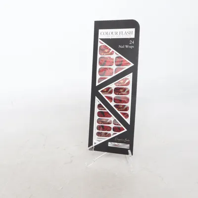 Kunstnagels (Rood, Zwart) van Colour Flash