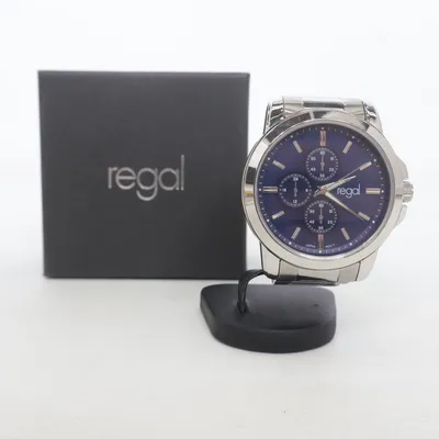 Armbåndsur (Blå, Sølv) fra Regal