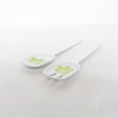 Salad servers (White, Green) from Marimekko