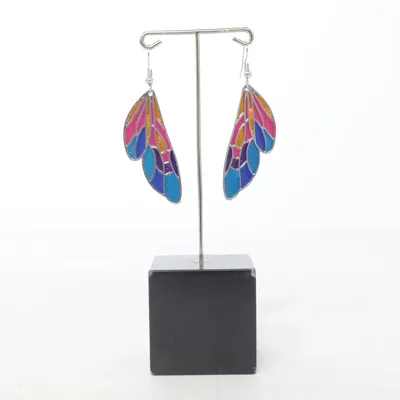 Örhängen (Blå, Flerfärgad) Okänd metall