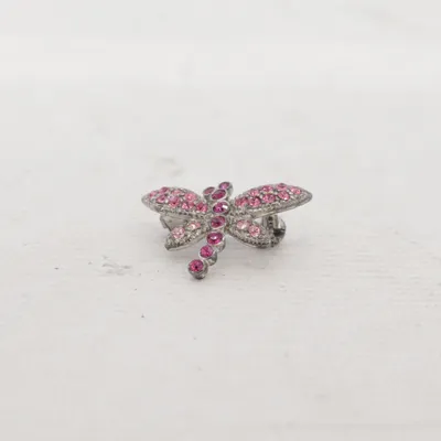 Brosch (Rosa, Silverfärgad) Okänd metall