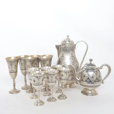 Service (Kubachi, Vintage, 875 Silver)