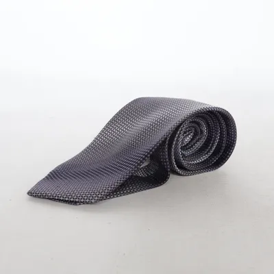 Cravate (Violet, Gris) de Engbers Soie