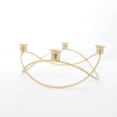Advent candle holder (Gold)