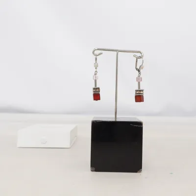 Örhängen (Röd, Silverfärgad) från Coeur de Lion Okänd metall