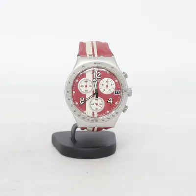 Armbanduhr (Rot, Weiß) von Swatch Irony