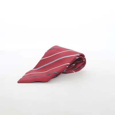 Cravate (Rouge, Blanc, Bleu) de Emilio Lanzetti Soie