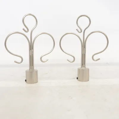 Gardinstångsknoppar (Silverfärgad)