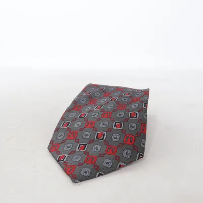 Stropdas (Grijs, Rood) van Pavone Collection Zijde