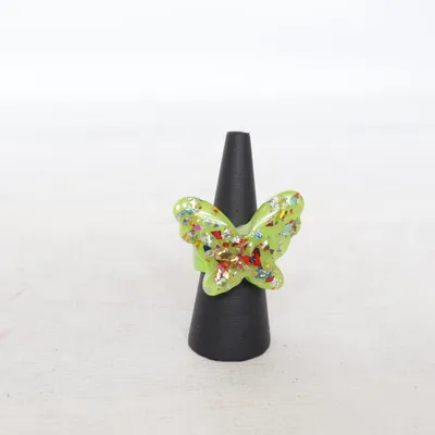 Ring (Statement Schmetterling Ring) Plast
