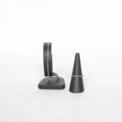 Smyckesset (Silverfärgad) Okänd metall