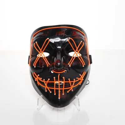 Maskeradmask (Svart, Orange)