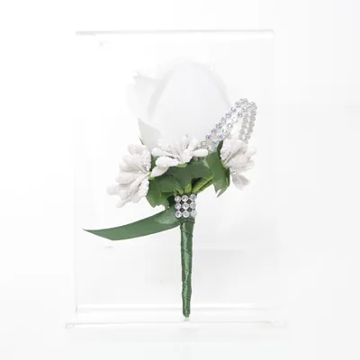 Broche (Wit, Groen) Onbekend materiaal