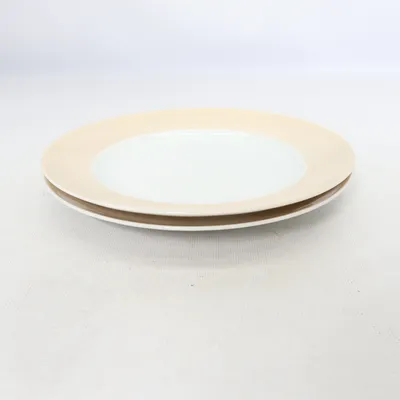 Plate (Beige, White) from Rosenthal
