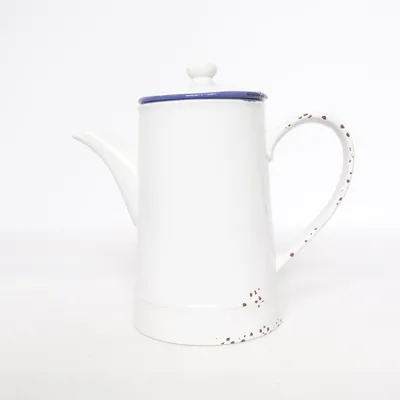 Teapot (White, Blue) from Butlers