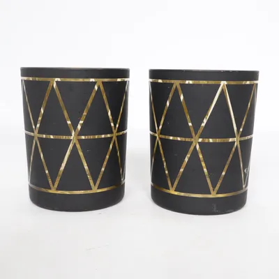 Candle holder (Black, Gold) from Design by Lagerhaus