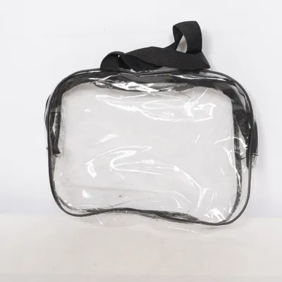 Håndtaske (Transparent, Sort)