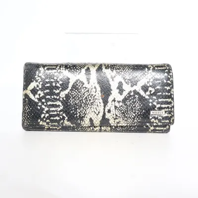 Wallet (Black, Gold, White) from Nicole Leather