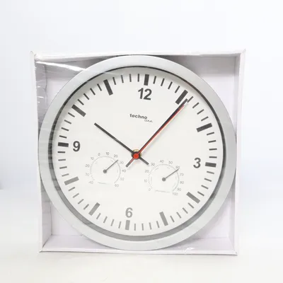 Wall clock (Silver, White, Black) from Technoline