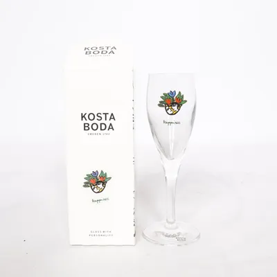 Champagneglas (Ulrica Hydman Vallien, Friendship i ovanlig storlek ) från Kosta Boda