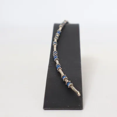 Bracelet de cheville (Argent, Bleu) Métal inconnu