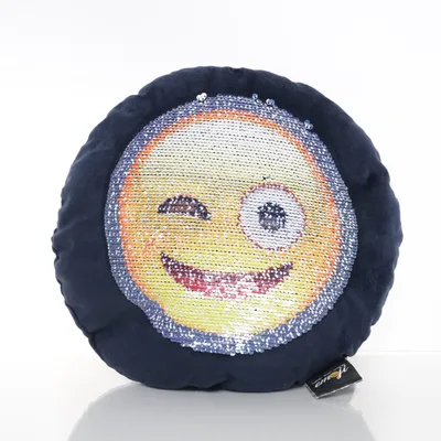 Prydnadskudde (Blå, Flerfärgad) från Emoji Polyester
