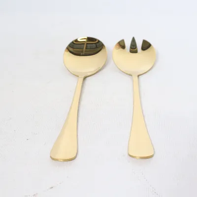 Salad servers (Gold)
