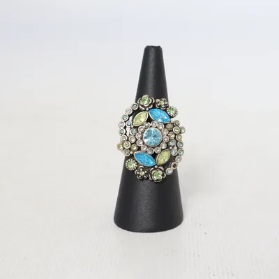Ring (Silver, Multicolored) Unknown metal