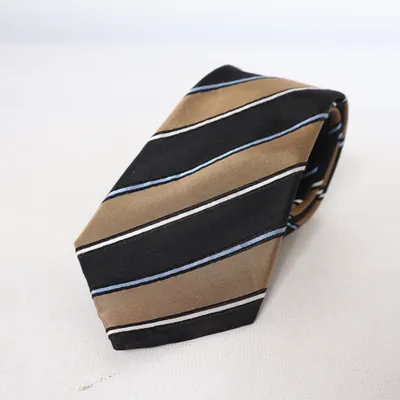 Cravate (Marron, Noir, Blanc) de McEarl Soie