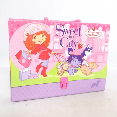 Portfolio mappe (Pink, Lilla, Flerfarvet) fra Strawberry Shortcake