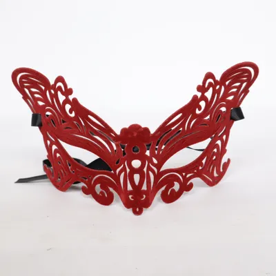 Maskeradmask (Röd, Svart)