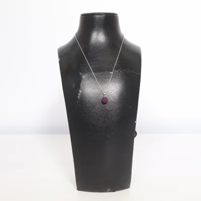 Ketting (Zilver, Lila) van Fashion Jewelry Onbekend materiaal