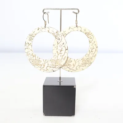 Boucles d'oreilles (Blanc) Métal inconnu