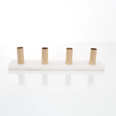 Adventskandelaar (Wit, Goud) van Form Living