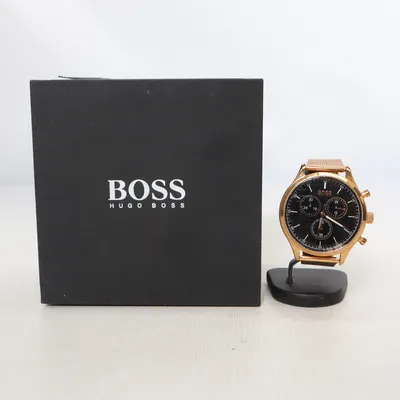 Armbåndsur (Guld, Sort) fra Hugo Boss