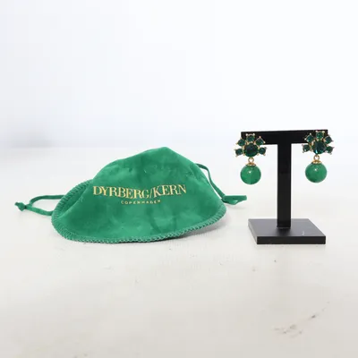 Earrings (Green, Gold) from Dyrberg/Kern Unknown metal