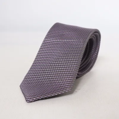 Cravate (Violet, Gris) de C. Comberti Soie