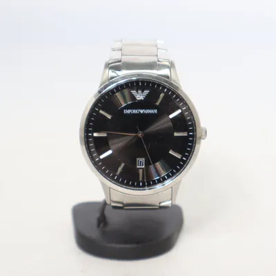 Armbåndsur (Sort, Sølv) fra Emporio Armani