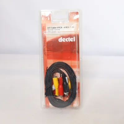 RCA cable (4xRCA male/male 1,5 meter) from Dectel