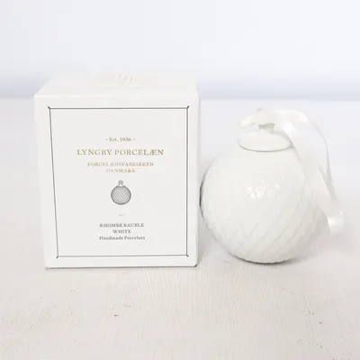 Julgranspynt (Rhombe Bauble) från Lyngby Porcelæn