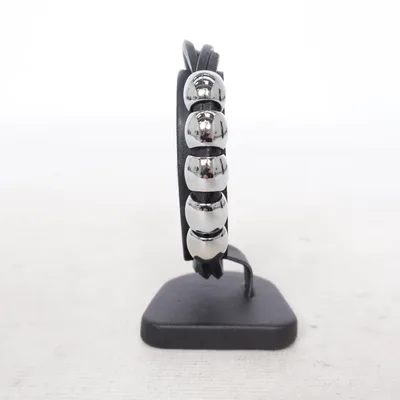 Armband (Svart, Silverfärgad) Okänd metall