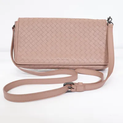 Skuldertaske (Intrecciato) fra Bottega Veneta Læder