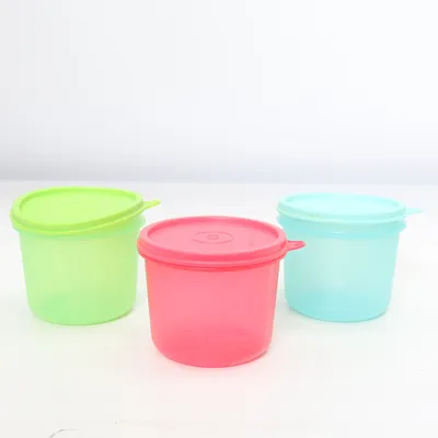Lunch box (Pink, Turquoise, Green) from Tupperware