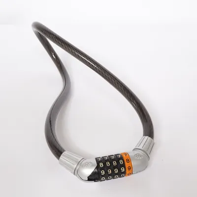 Cykellås (Svart, Silverfärgad)