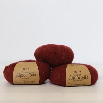 Garn (Brushed Alpaca Silk) från Drops Alpackaull, Silke