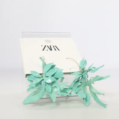 Boucles d'oreilles (Vert) de Zara Métal inconnu