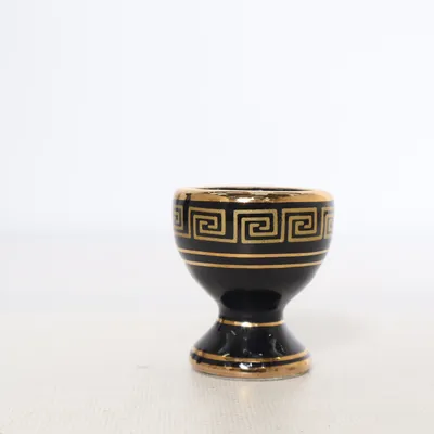 Eierdop (Zwart, Goud)