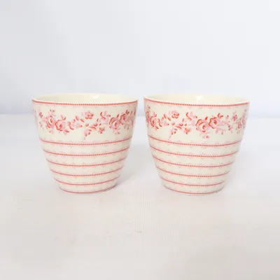 Mug (White, Red) from Greengate